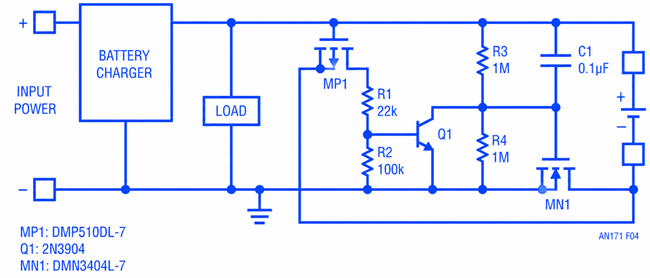 NMOS reverse battery protection circuit